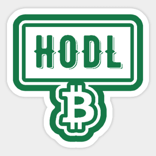 HODL Bitcoin BTC Sticker